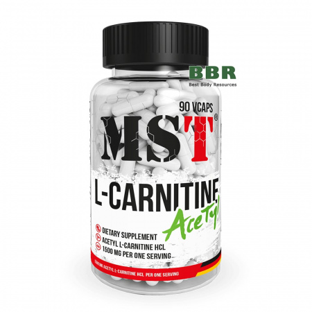 Acetyl L-Carnitine HCL 500mg 90 Caps, MST