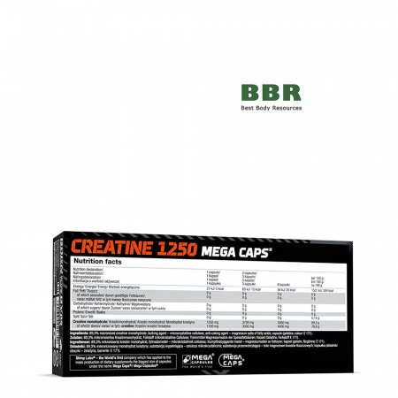 Creatine Mega Caps 1250mg 120 Caps, Olimp