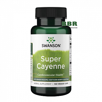 Super Cayenne 100 Veg Caps, Swanson