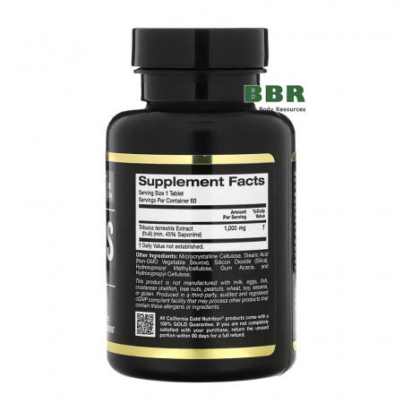 Tribulus 1000mg 60 Tabs, California GOLD Nutrition