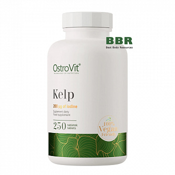Kelp 200ug of Iodine 250 Tabs, OstroVit