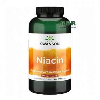 Niacin 500mg 250 Caps, Swanson