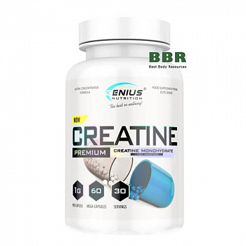 Creatine Monohydrate 60 Caps, Genius Nutrition