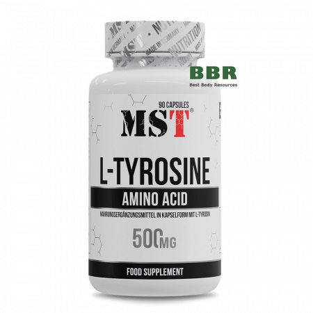 L-Tyrosine 500mg 90 Caps, MST