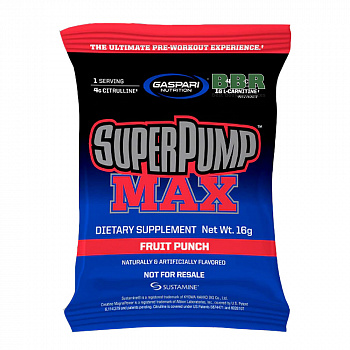 SuperPump Max 1 Serving, Gaspari Nutrition