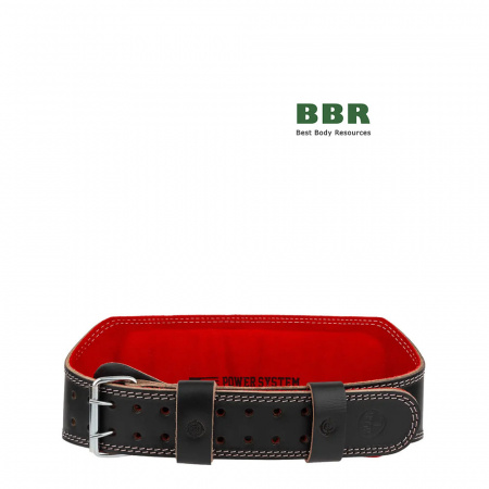 Пояс для Powerlifting PS-3030 Black/Red, Power System