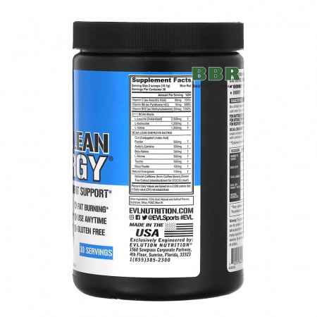 BCAA  Lean Energy 30 Servings, EVL