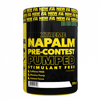 Xtreme NAPALM Pre-Contest Pumped Stimulant Free 350g, Fitness Authority