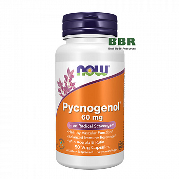 Pycnogenol 60mg 50 Veg Caps, NOW Foods
