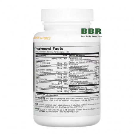 Daily Formula 100tab, Universal Nutrition