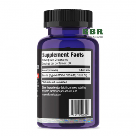 Inosine 500mg 100 Caps, Ultimate Nutrition
