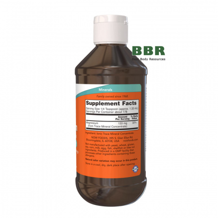 Liquid Magnesium With Trace Minerals 237ml, NOW Foods