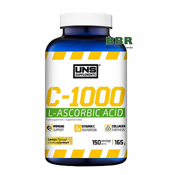 C 1000mg L-Ascorbic Acid 165g, UNS