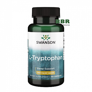 L-Tryptophan 500mg 60 Caps, Swanson