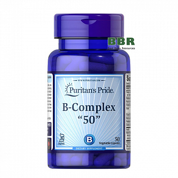 Vitamin B-50 B-Complex 50 Caps, Puritans Pride