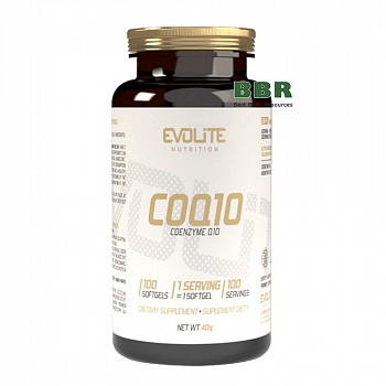CoQ10 Coenzyme 100mg 100 Softgels, Evolite