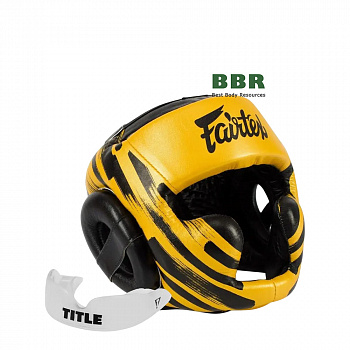 Шлем Боксерский HG16 Gold Blue/Red, Fairtex