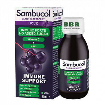 Immune Support Immuno Forte Sugar Free 120ml, Sambucol