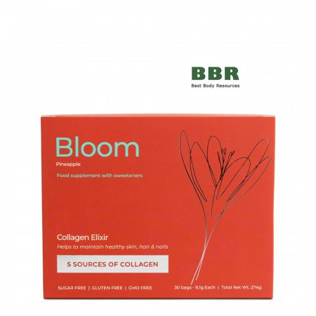 Bloom Collagen Elixir 30 Bags, Progress Nutrition
