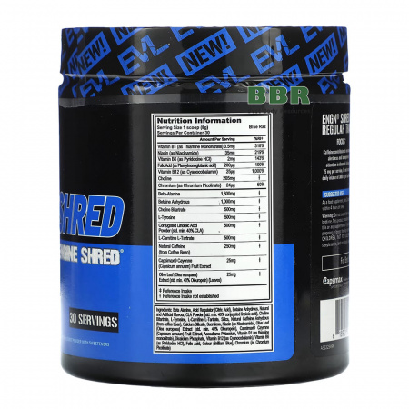 Pre-Workout Shred ENGN 30 Servings, EVL