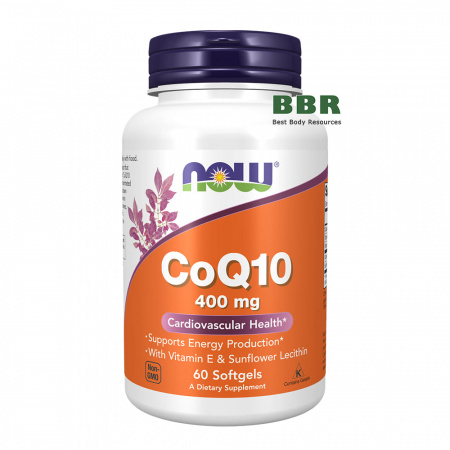 CoQ10 400mg 60 Softgels, NOW Foods