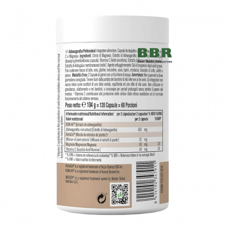 Ashwagandha Professional 120 Caps, Weider