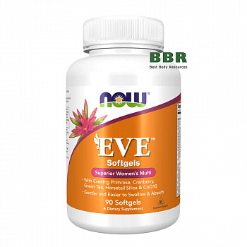 EVE Superior Womens Multi 90 Softgels, NOW Foods
