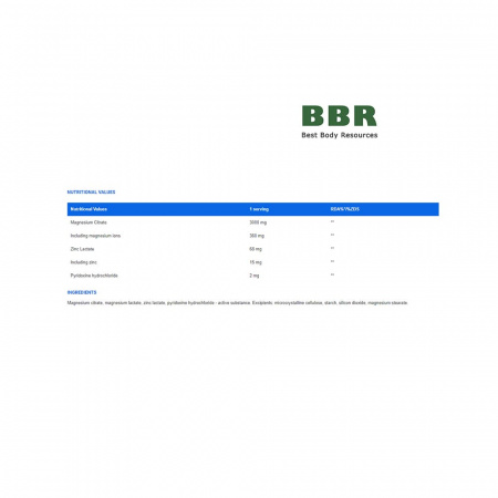 MgZB 90tabs, IronFlex