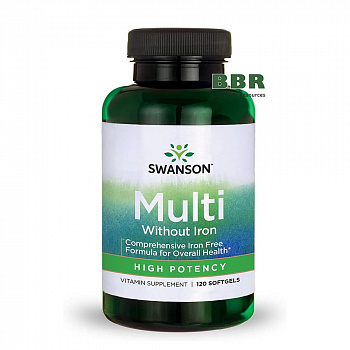 Multi without Iron High Potency 120 Softgels, Swanson