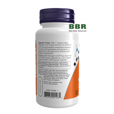 5-HTP 200mg 60 Veg Caps, NOW Foods
