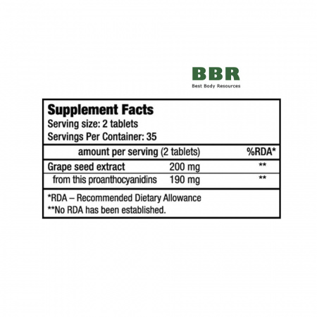 Grape Seed 70 Tabs, BioTechUSA