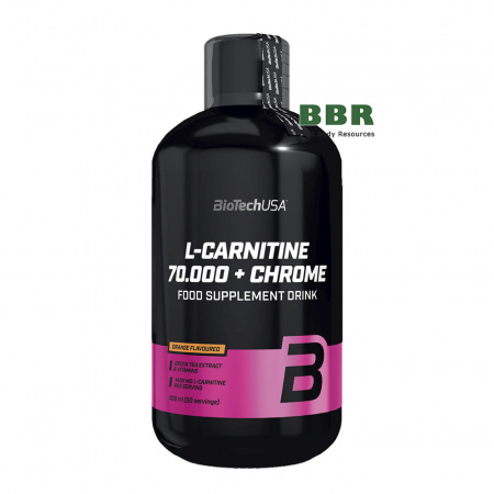 L-Carnitine 70.000 + Chrome Liquid 500ml, BioTechUSA L-Carnitine 70.000 + Chrome Liquid 500ml, BioTechUSA