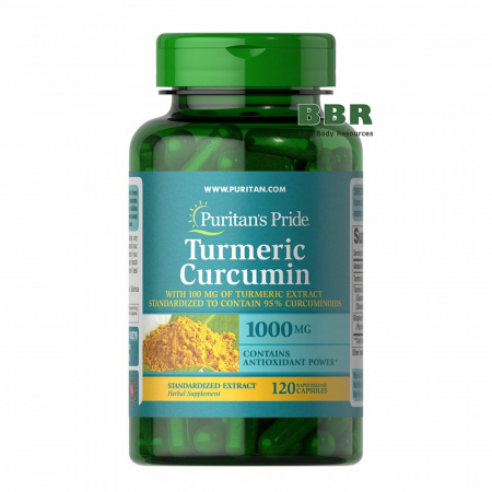 Turmeric Curcumin 1000mg 120 Caps, Puritans Pride