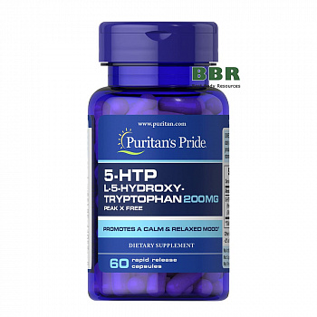 5-HTP 200mg 60 Caps, Puritans Pride