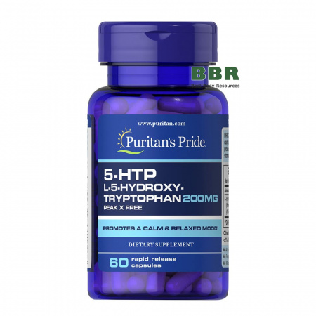 5-HTP 200mg 60 Caps, Puritans Pride