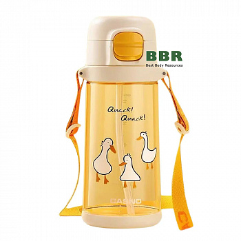 Бутылка для воды KXN-1219 690ml с трубочкой Tritan, Casno