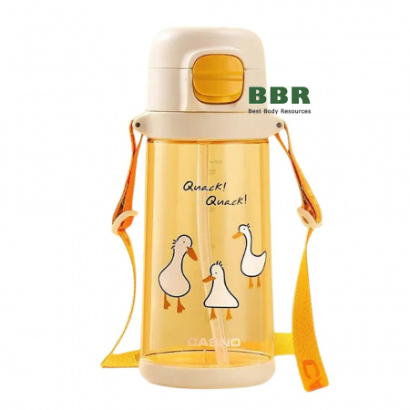 Бутылка для воды KXN-1219 690ml с трубочкой Tritan, Casno