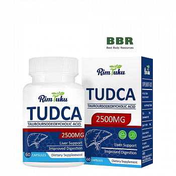 TUDCA Tauroursodeoxycholic Acid 2500mg per Serv 60 Caps, Rim Tuku