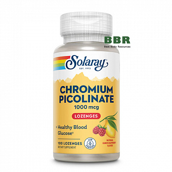 Chromium Picolinate 1000mcg 100 Lozenges, Solaray