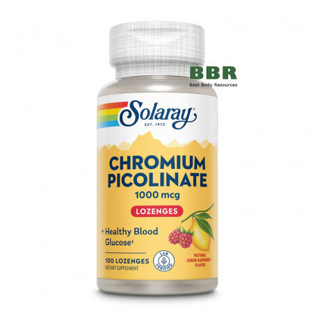 Chromium Picolinate 1000mcg 100 Lozenges, Solaray