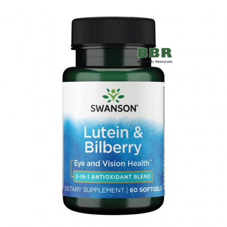 Lutein & Bilberry 60 Softgels, Swanson