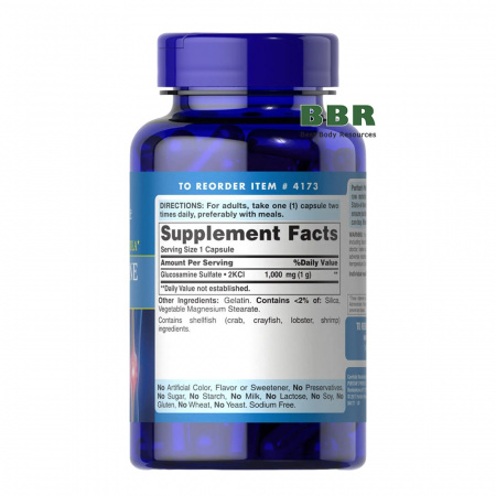 Glucosamine Sulfate 1000mg 60 Caps, Puritans Pride