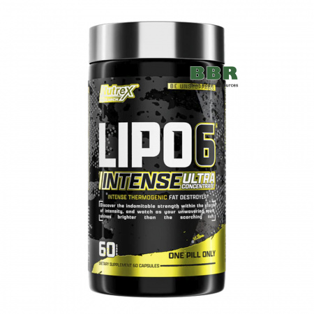 Lipo-6 Black Intense Ultra Concentrate 60 Caps, Nutrex