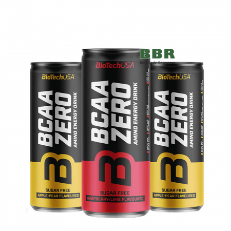 BCAA Zero Energy Drink 330ml, BioTechUSA