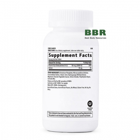 Vitamin D3 2000iu 180 Tabs, GNC