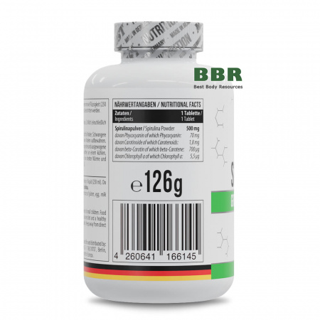 Spirulina 500mg 180 Tabs, MST