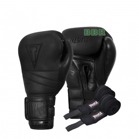 Перчатки Боксерские Bolstered Leather Black, TITLE Boxing