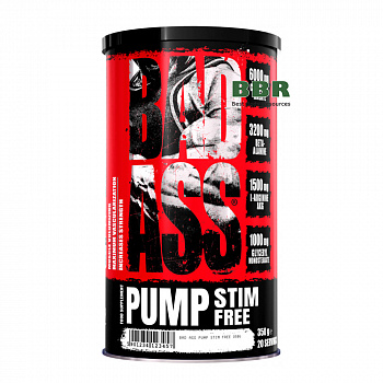 PUMP Pre-Workout Stim Free 350g, BAD ASS