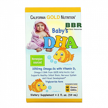 Liquid DHA Omega 3 for Babies 59ml, California GOLD Nutrition