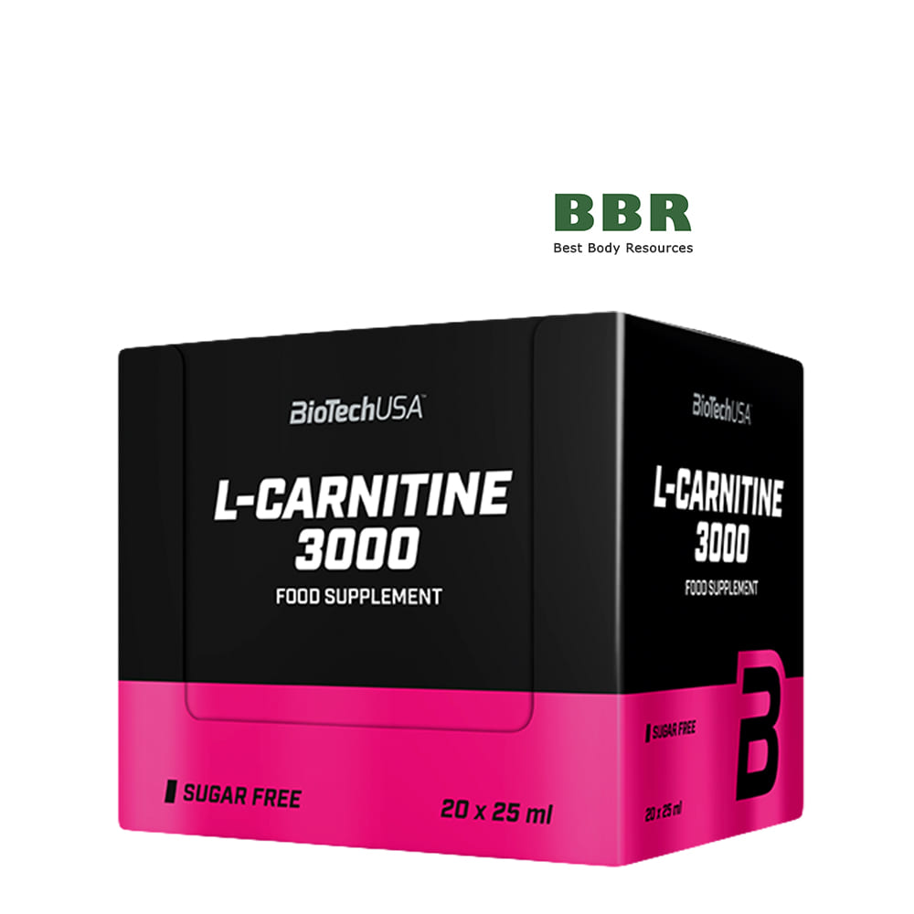 L-Carnitine Ampule 3000 25ml, BioTechUSA